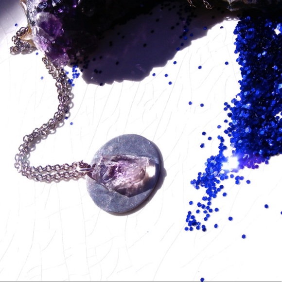 Amethyst Peace Necklace - Picture 1 of 3